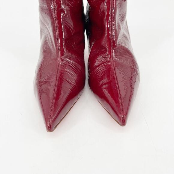Christian Louboutin Red Patent Leather Condorocombo 55 Knee High Boot EU 37.5 - Picture 6 of 16